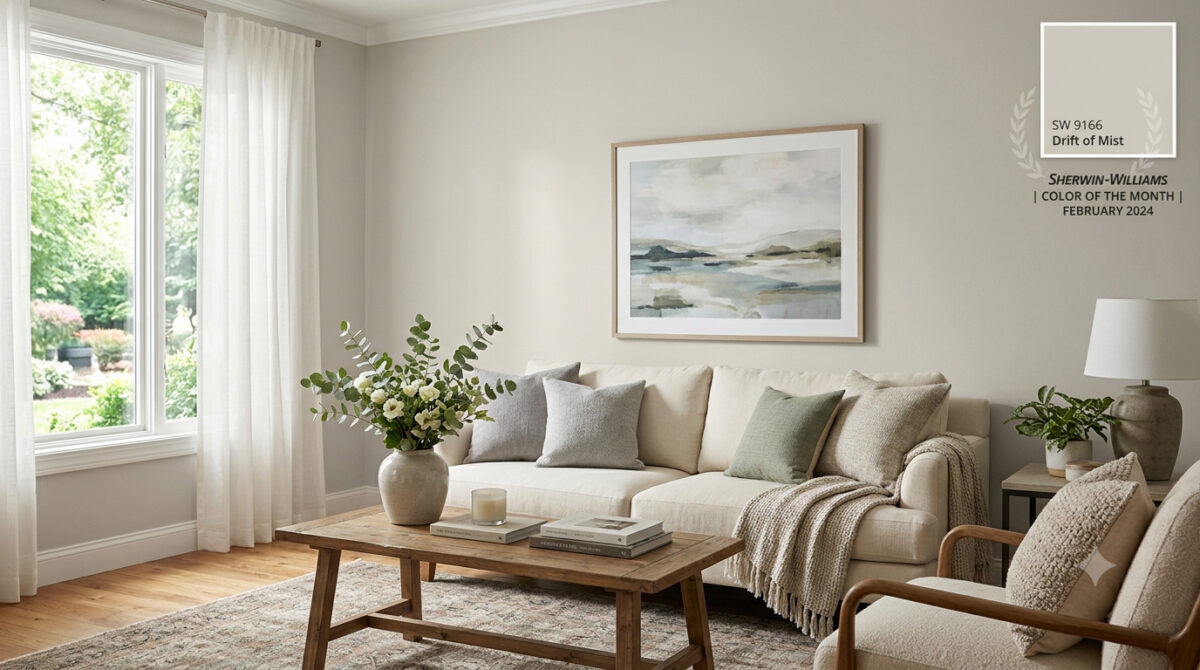 Color Spotlight: Why Sherwin-Williams Drift of Mist (SW 9166) is the Ultimate Light Neutral